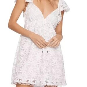 NWT Lost‎ + Wander White Lace Madonna Lily Mini Dress